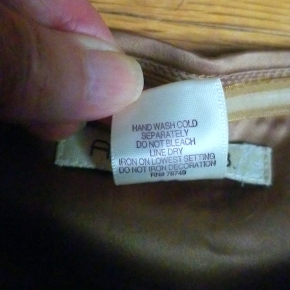 Arden B Mini Dress Gold Size Medium - Picture 4 of 7